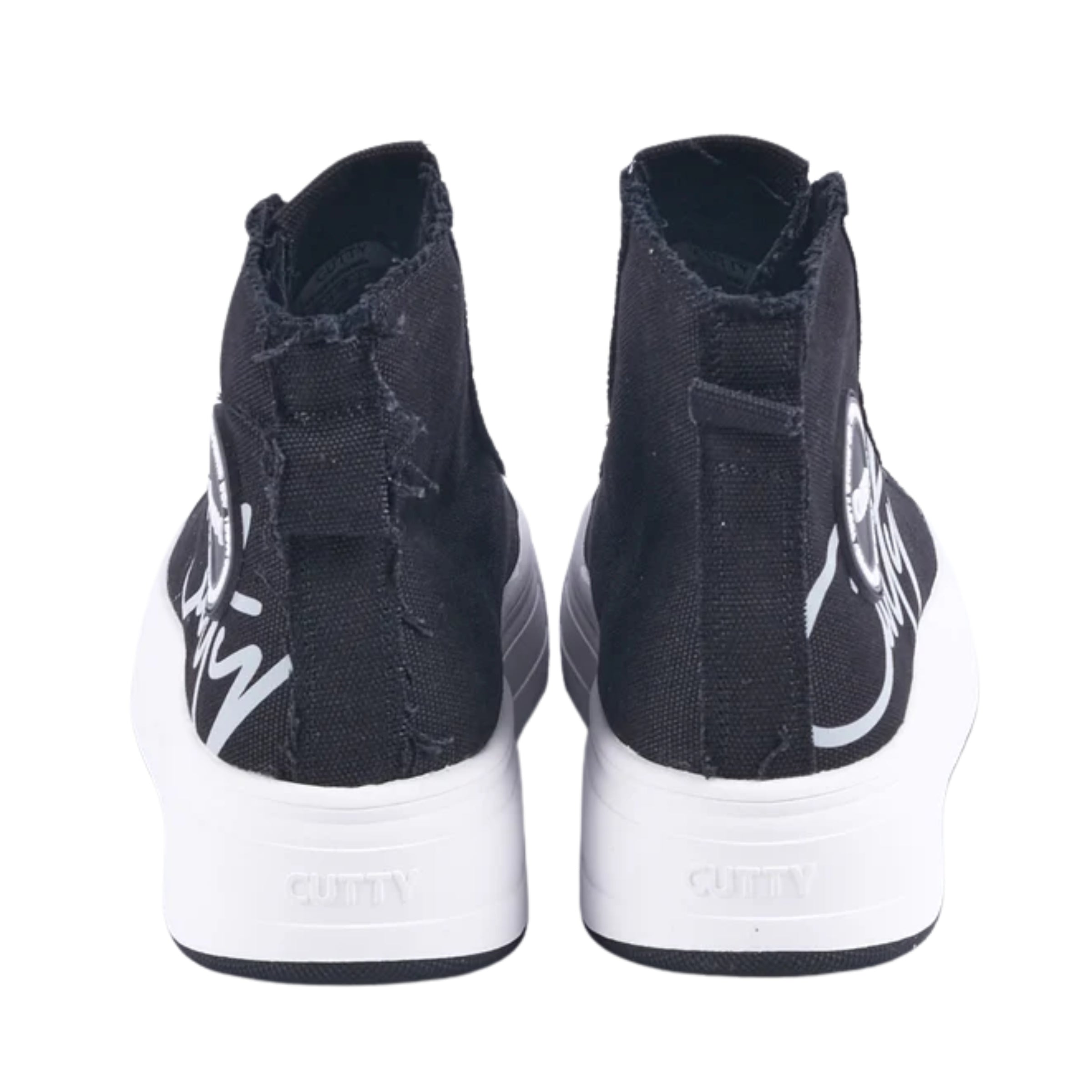 Cutty Sneaker Canvas High Top Black-White